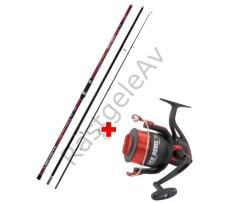 Lineaeffe 2015391 Red Devil Combo SET 420cm 120-250gr Atar FD 8000 Makine 3 BB