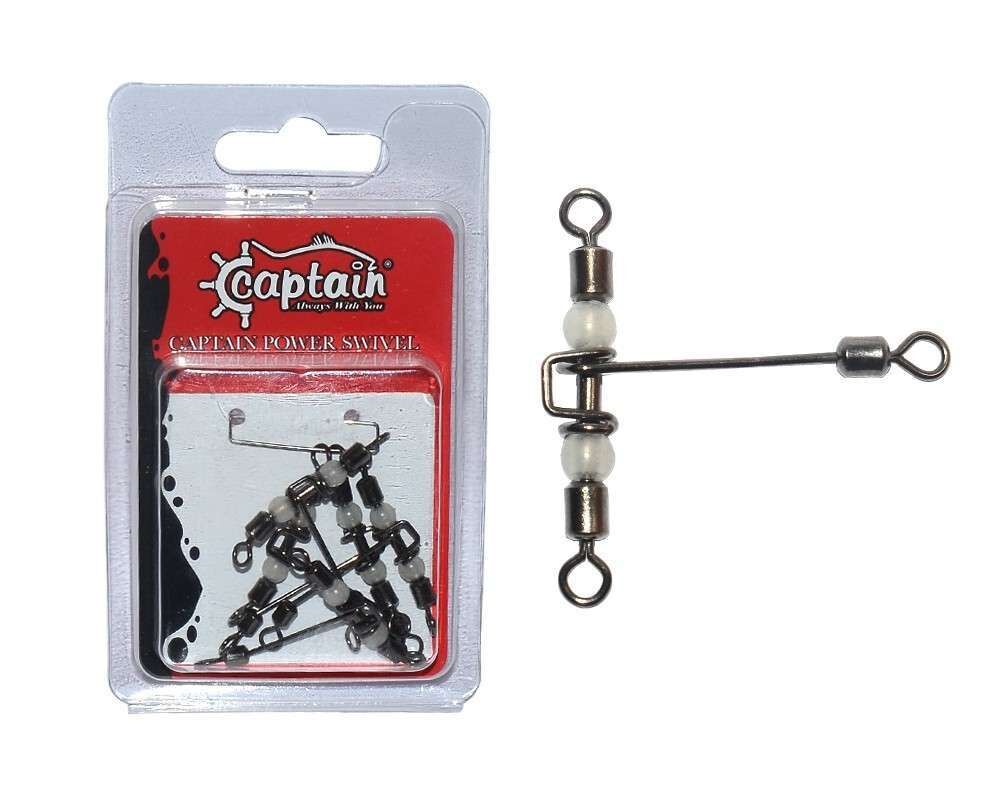 Captain 5126 Üçlü Uzun T Fırdöndü 5li Paket Black Nikel