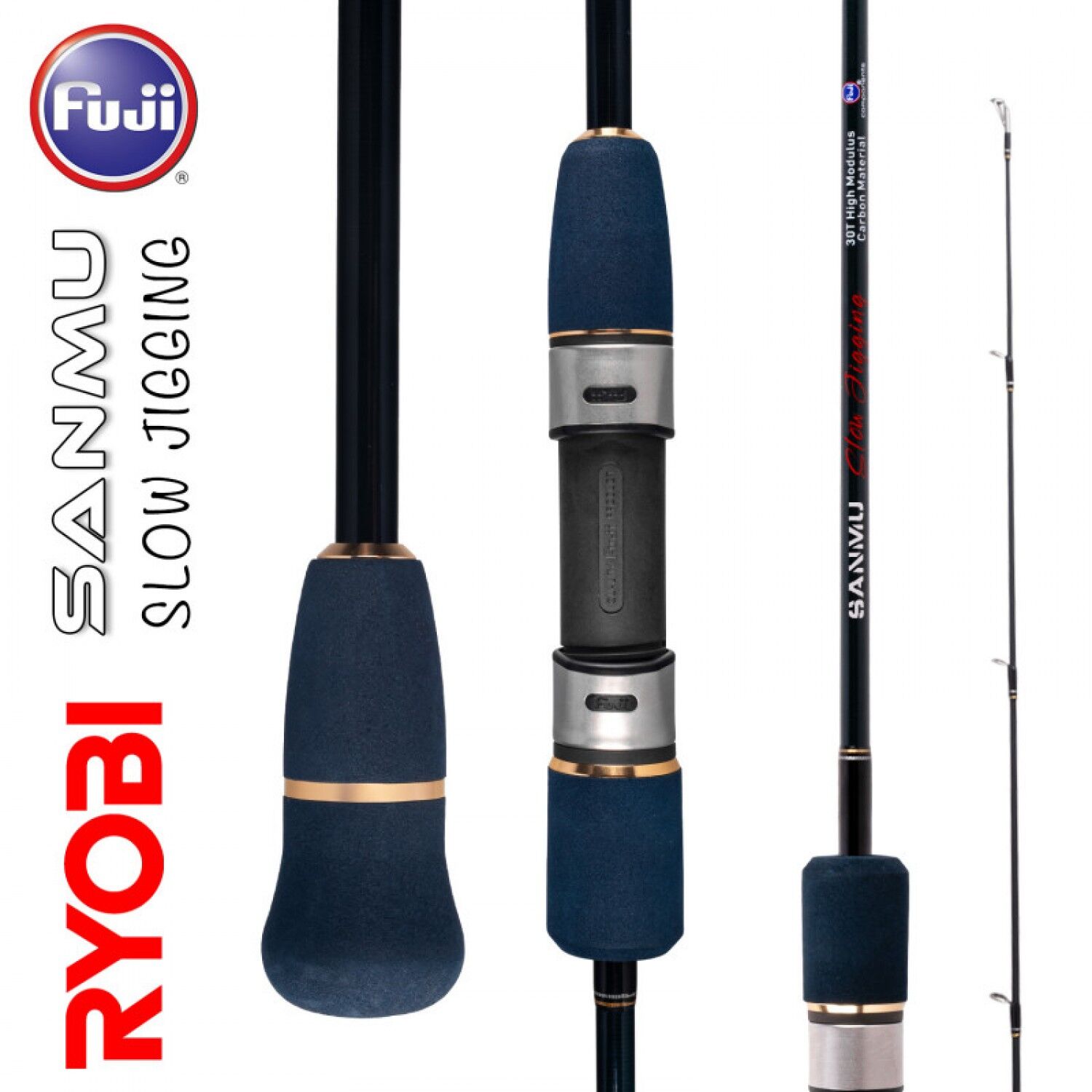 Ryobi Sanmu Slow Jigging Olta Kamışı 1.96m 120 g