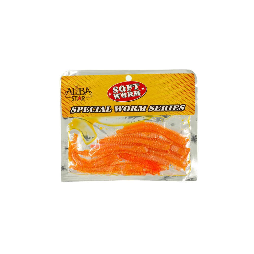 Albastar Special Worm Sahte Kurt TURUNCU - 5CM