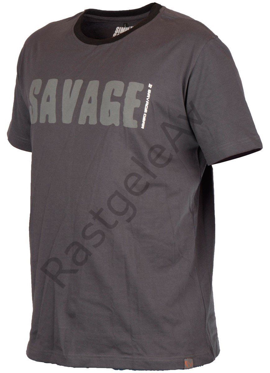 Savage gear Simply Savage Tee Grey T-Shirt XL