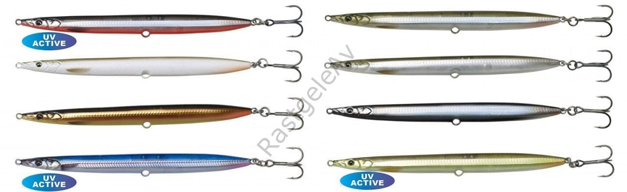 Savage gear Sandeel Pencil 125 mm 19 gr Suni Yem Blue Silver UV