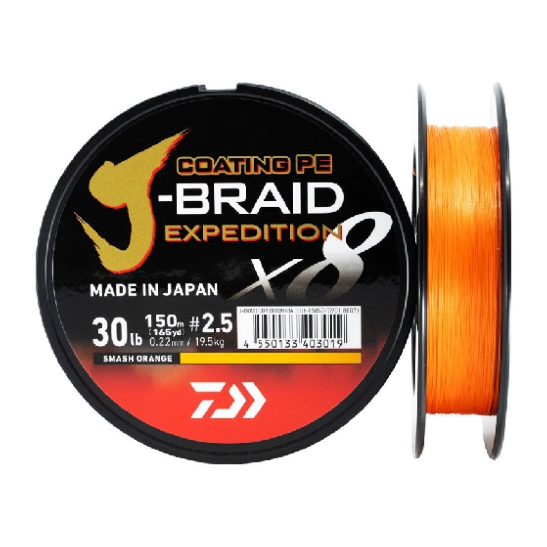 Daiwa J-Braid Expedition 8x Braid Turuncu İp Misina 150 mt