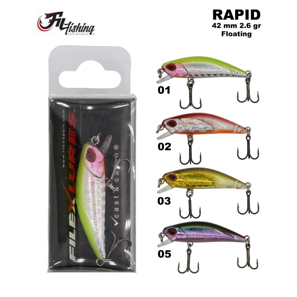 Filex Lures Rapid Floating Maket Balık 42 mm 2.6 g