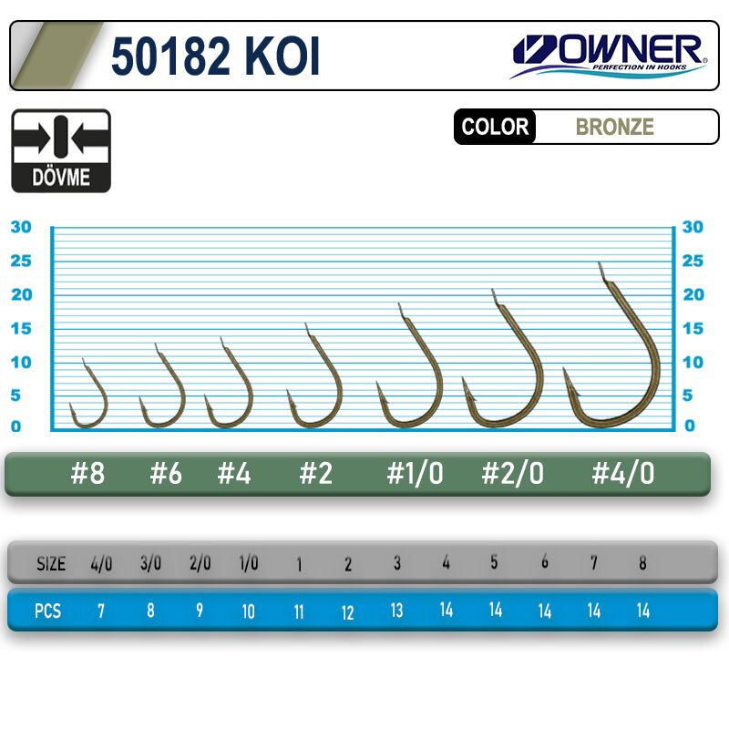 Owner 50182 Koi Brown İğne