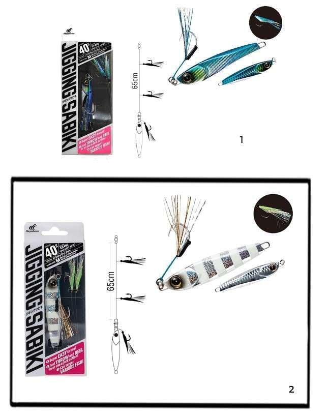 Hayabusa EX 450 Jigging  Sabiki 60gr Light Jig Suni Yem