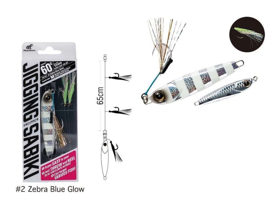 Hayabusa EX 450 Jigging  Sabiki 60gr Light Jig Suni Yem