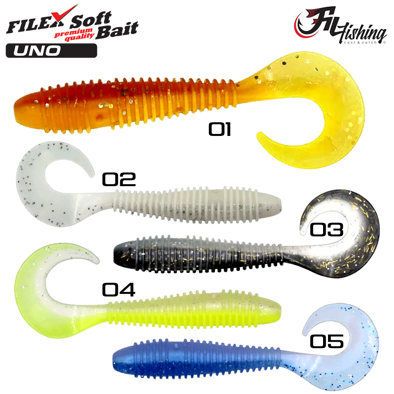 Filex Soft Bait Orak Kuyruklu Silikon Balık 7.5 cm
