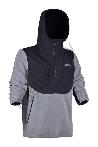 Fujin SeaGame Technical Polar Hoodie Black Grey