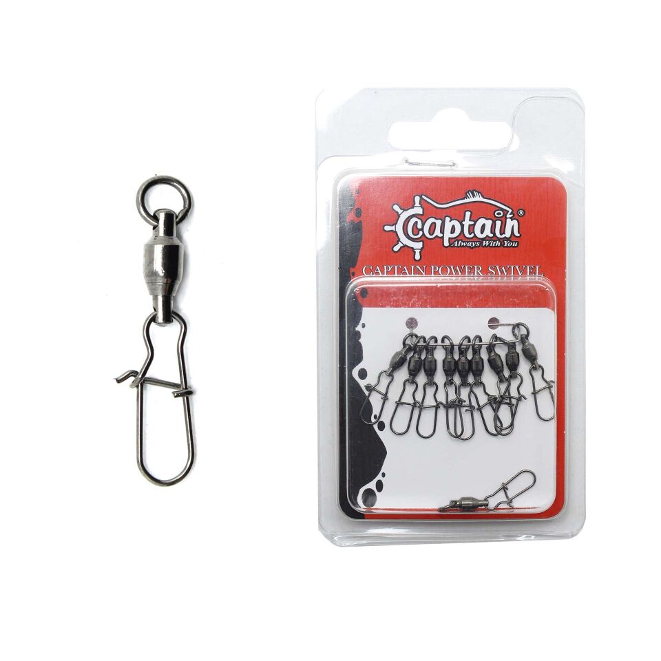 Captain 5045 Kilitli Klips Rulmanlı 5li Paket Black Nikel