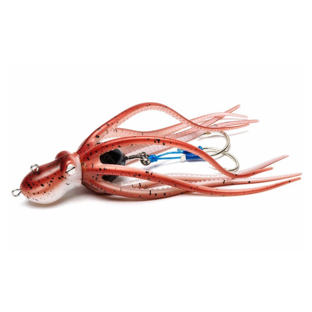 Mustad Inkvader Octopus Jig Sahte Yem RED - RED - 260GR