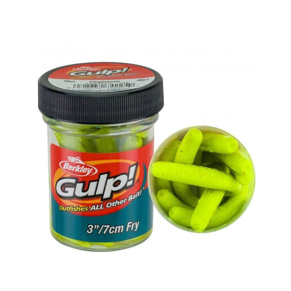 Berkley Gulp Fry Sahte Kurt 10lu CHARTREUSE - 7 CM