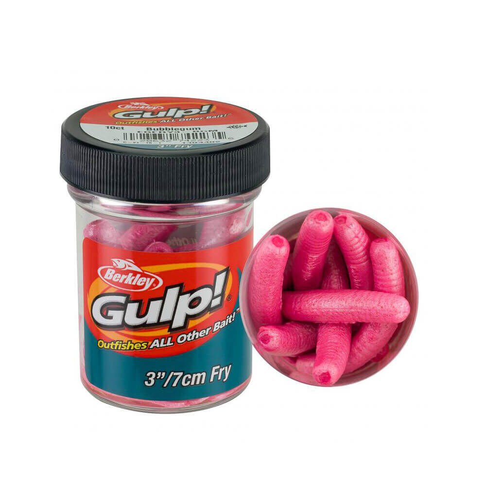 Berkley Gulp Fry Sahte Kurt 10lu BUBBLEGUM - 7 CM