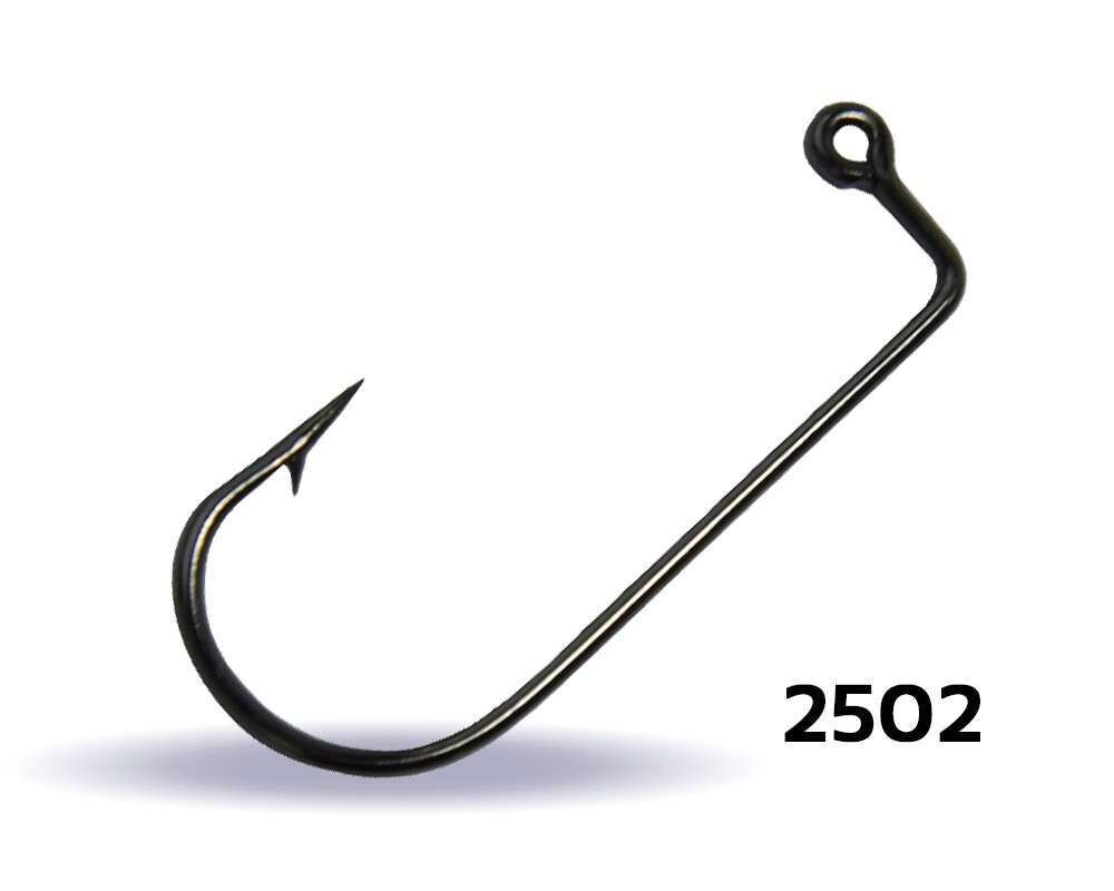 Youvella 2502 Jig Head İğnesi Delikli Uzun 100lü Kutu Black Nikel Standart - 4-0
