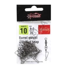 Captain 5025 İtalyan Klips 10'lu Paket Black Nikel