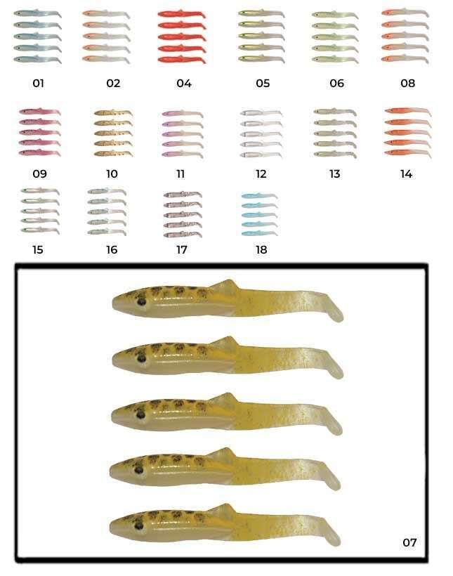 Captain 3595 Elegant 35cm Silikon Zargana 5li Paket Suni Yem