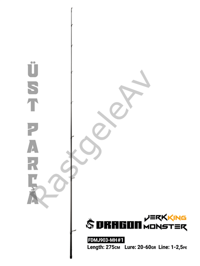 Fujin Dragon Monster 275cm 20-60gr Üst Parça