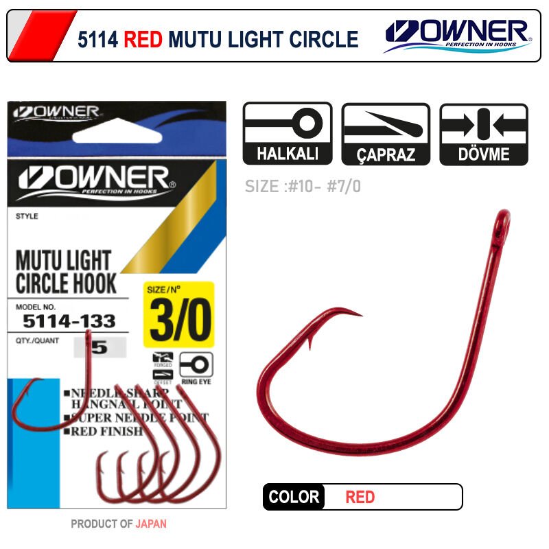 Owner 5114 Mutu Light Red