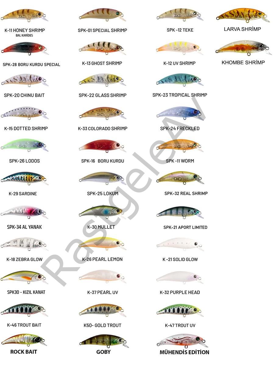 Hanfish Zıpır KG 50mm 4,5gr LRF Maket Balık