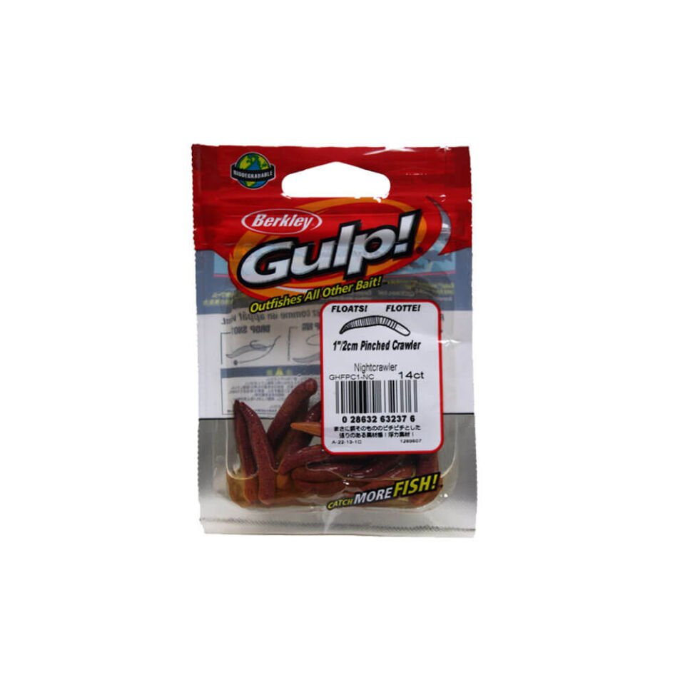 Berkley Gulp Floating Pinched Crawler Sahte Kurt NIGHTCRAWLER - 5CM - 6LI