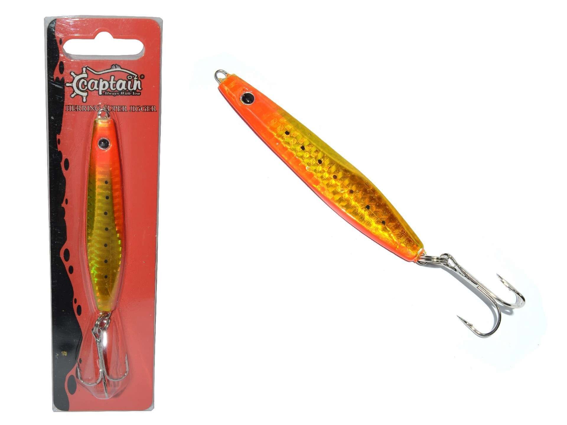 Captain 3622 Herring Süper Jigger 60gr Light Jig Suni Yem ORANSILVER