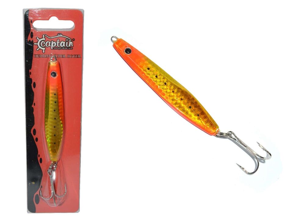 Captain 3622 Herring Süper Jigger 60gr Light Jig Suni Yem ORANSILVER