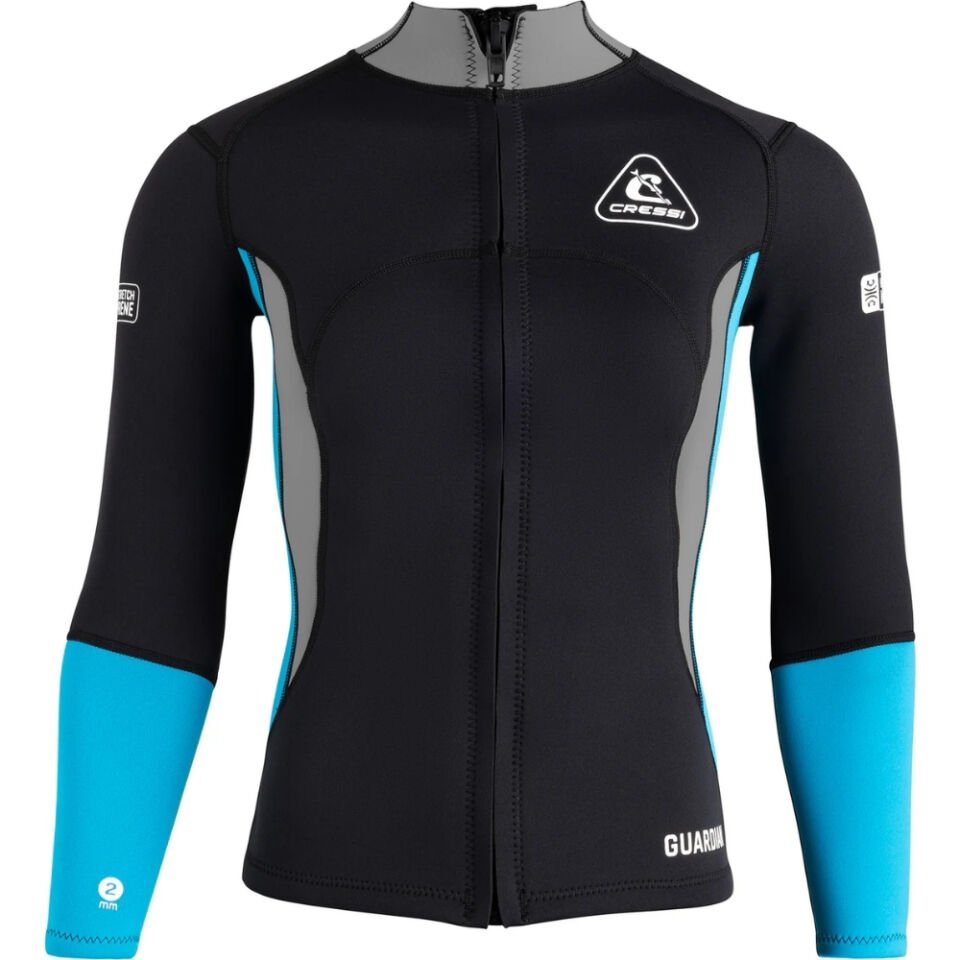Cressi Guardian Lady Dalış Ceketi BLACK-A.MARİNE - 2MM - XS - NO:1