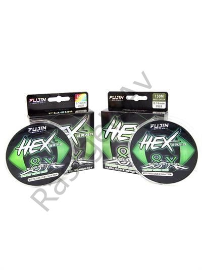 Fujin Hex Braid 8x 150mt Multi Color PE Örgü İp