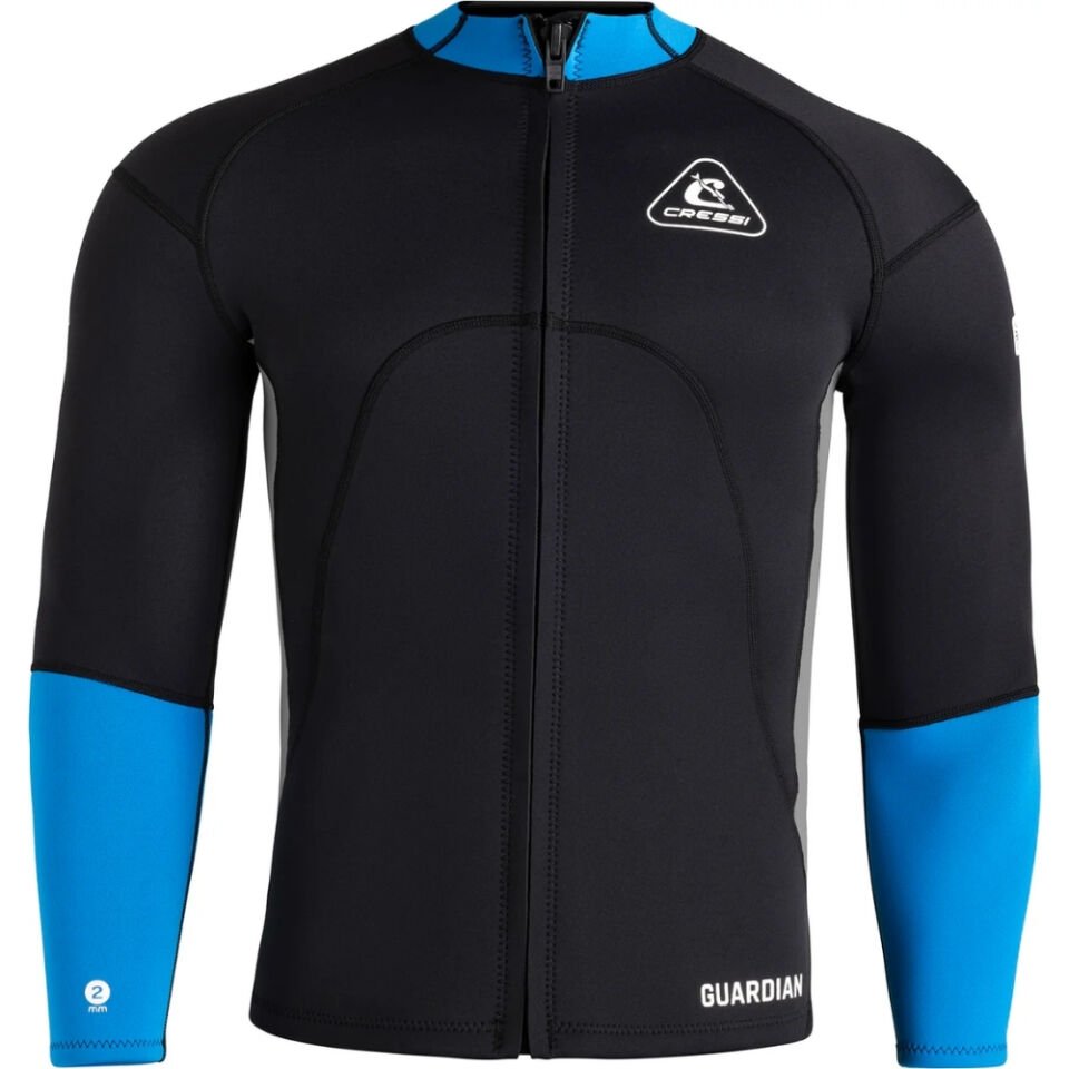 Cressi Guardian Man Dalış Ceketi BLACK-BLUE - 2MM - XL - NO:5