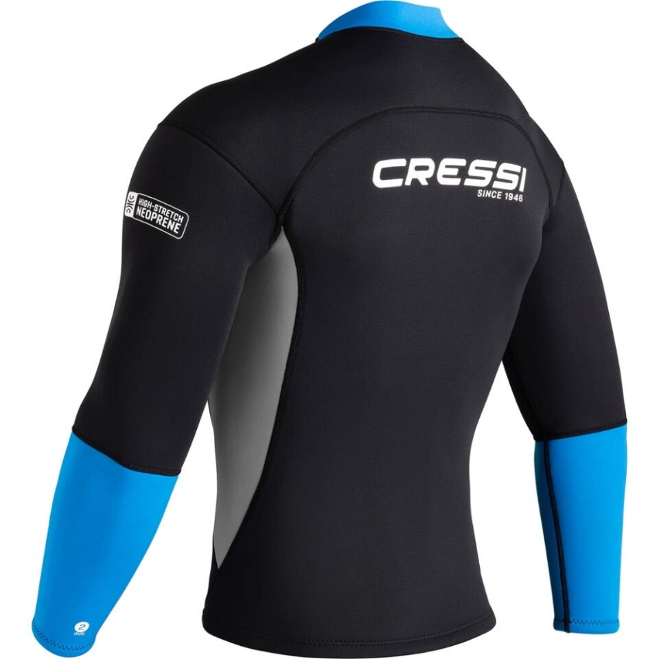 Cressi Guardian Man Dalış Ceketi BLACK-BLUE - 2MM - S - NO:2