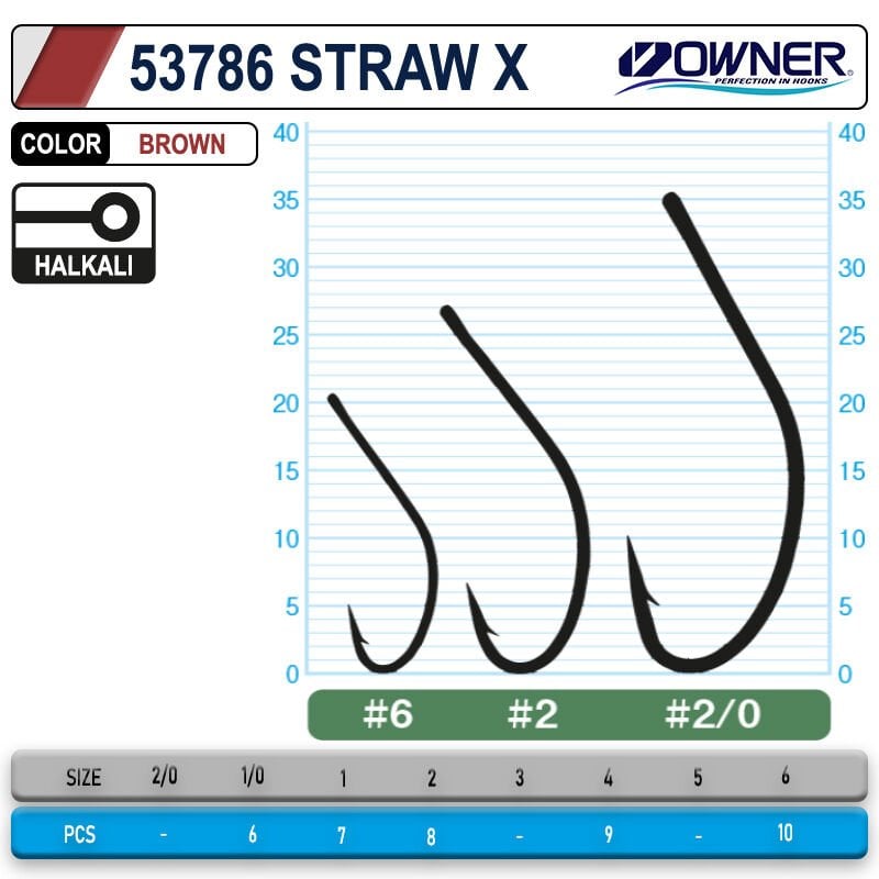 Owner 53768 Straw X Brown İğne