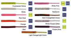 Kendo Fire Worm Lrf Silikonu 5cm 18 Adet Pink Glow