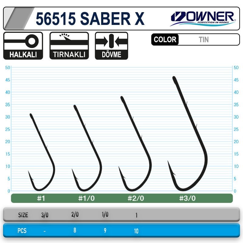 Owner 56515 Tachiuo Saber X Tin İğne