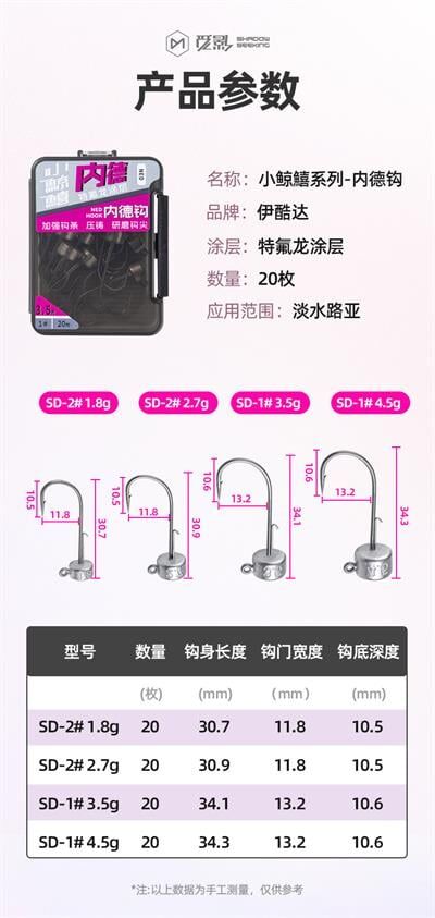 Ecooda Shadow Seeking Jighead SD