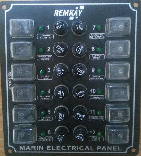 Remkay 12 li Dikey Sigorta Paneli