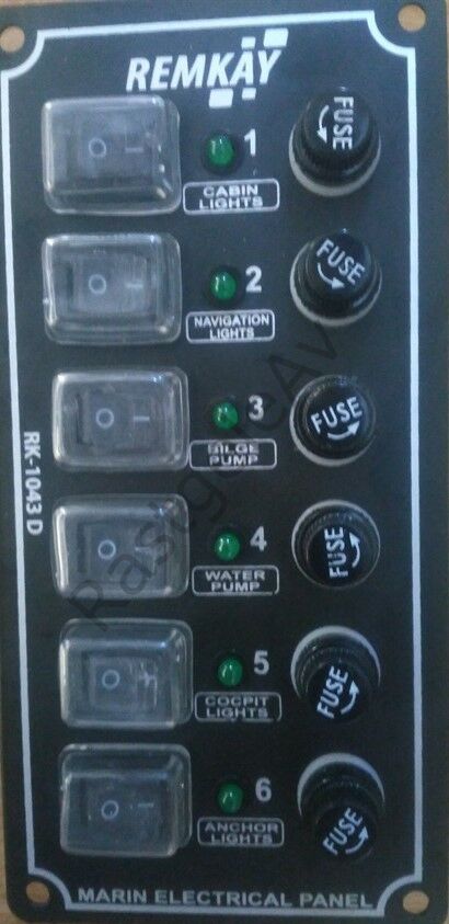 Remkay 6 lı Dikey Sigorta Paneli