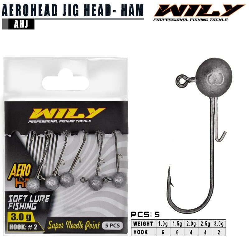 Wily Aero Head Jighead