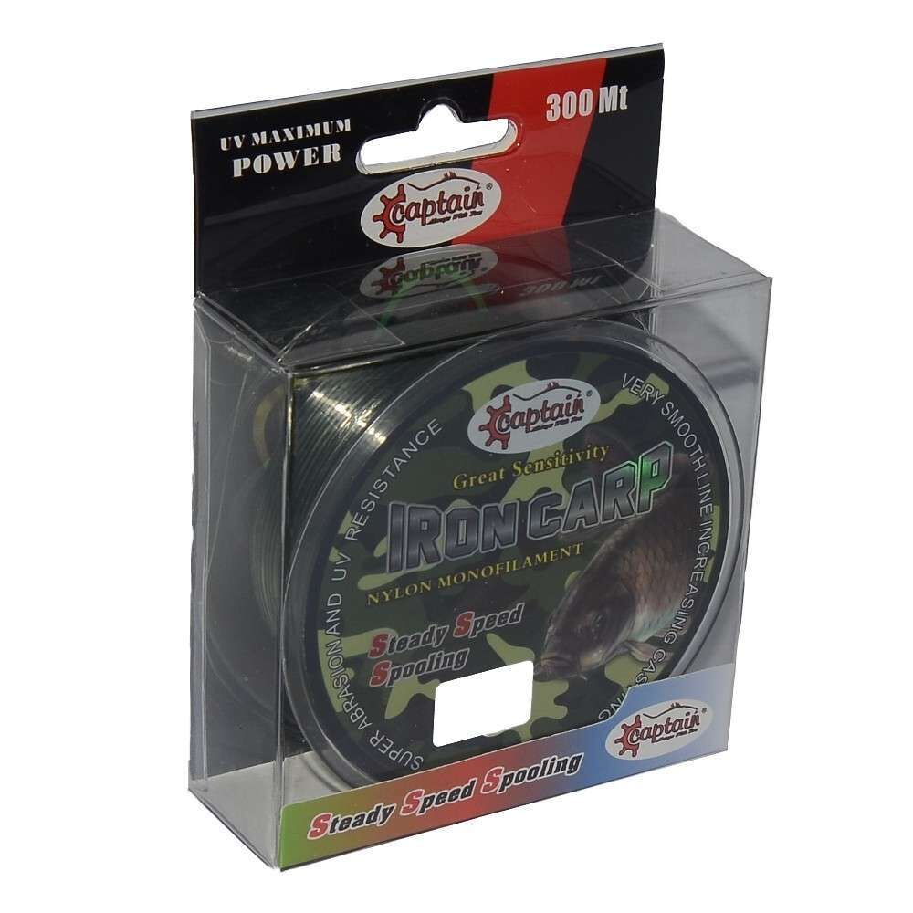 Captain İron Carp 300mt Monofilament Misina Kamuflaj Standart - 0.45 MM