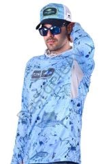 Fujin Pro Angler T-Shirt Blue Fish