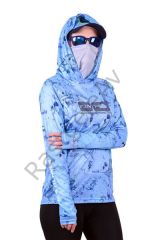 Fujin Pro Angler T-Shirt Women Blue Fish