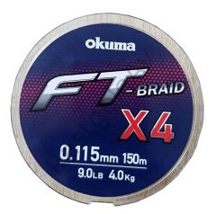 Okuma Ft-*4 Braided Line 150 mt Grey Örgü İp 0,280mm
