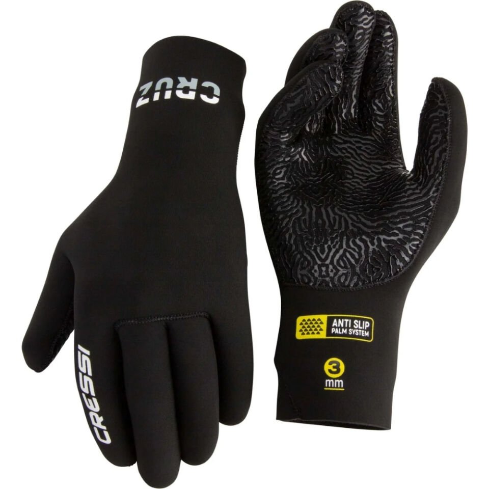 Cressi Cruz Dalış Eldiveni BLACK - 3MM - XL - NO:5