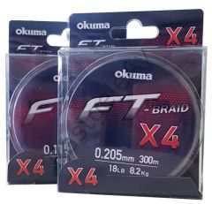 Okuma Ft-*4 Braided Line 300 mt Grey Örgü İp 0,165mm