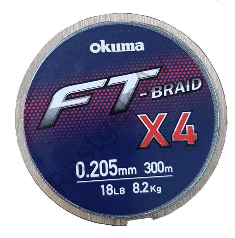 Okuma Ft-*4 Braided Line 300 mt Grey Örgü İp 0,280mm