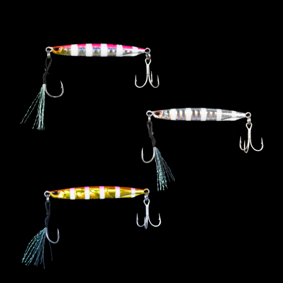 RYUJI SILENT JIG TRIO 7GR, ZEBRA MIX (3 AD)