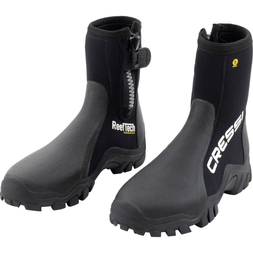 Cressi Reeftech RS Dalış Çizmesi BLACK - 5MM - M -40-41