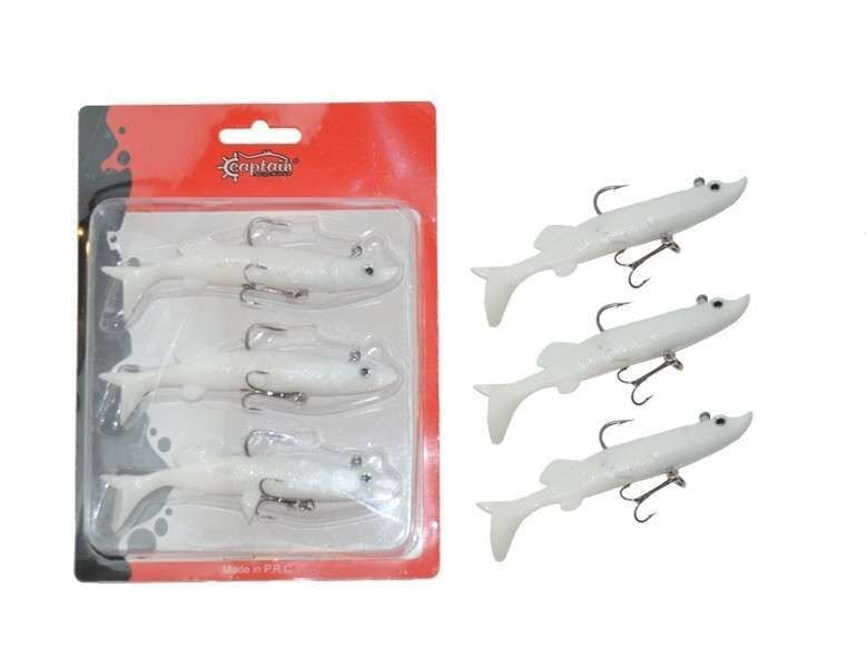 Captain 3067 Pluse Soft 12cm Turna Silikonu 3lü Set Suni Yem