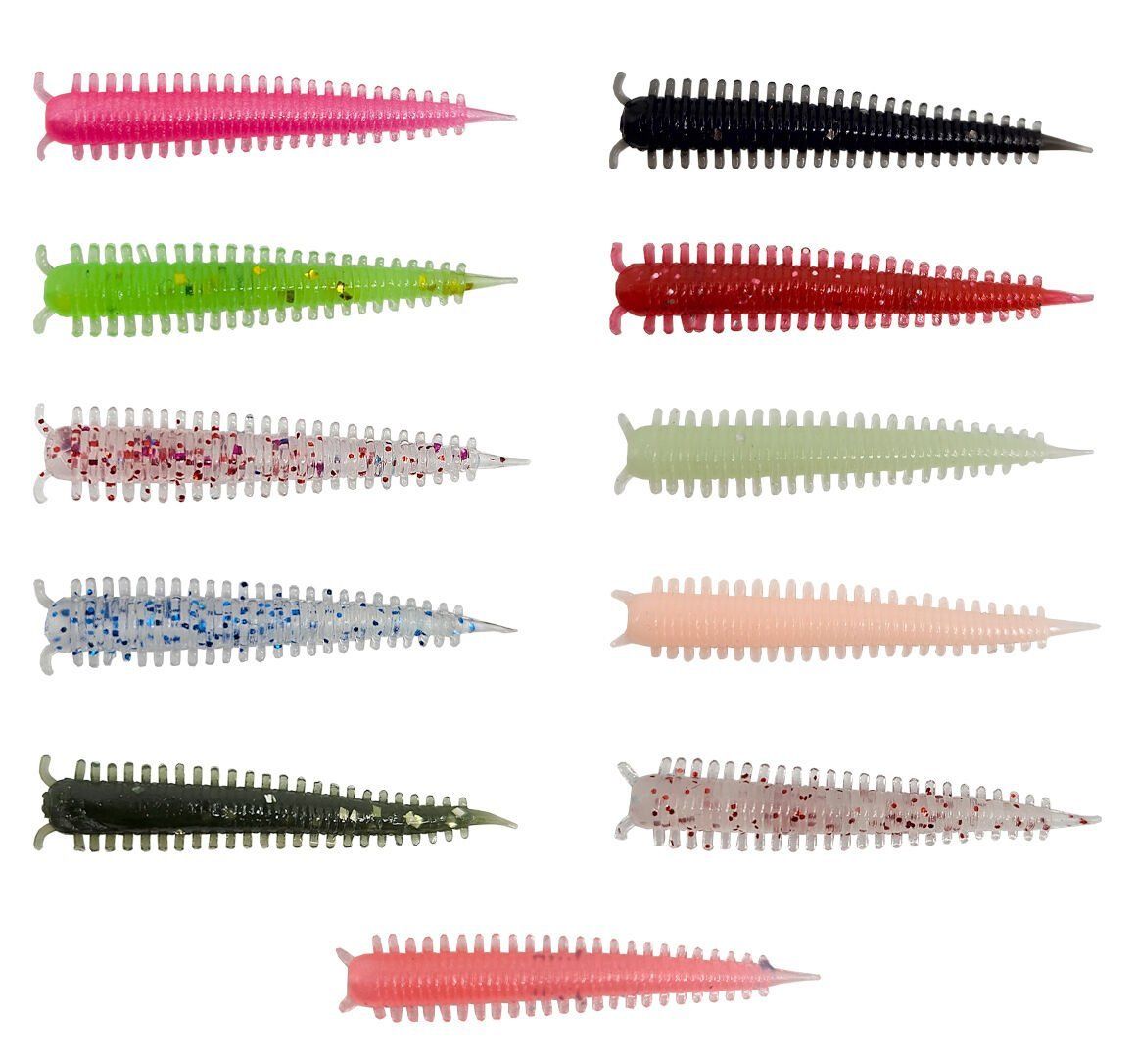 Kendo Zombie Worm Lrf Silikonu 4cm 8 Adet Orange Pink