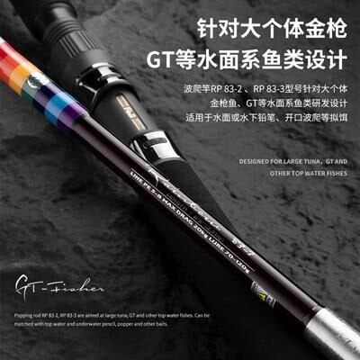 Ecooda GT-Fisher Rainbow 83 251cm 60-100g Popping Kamışı