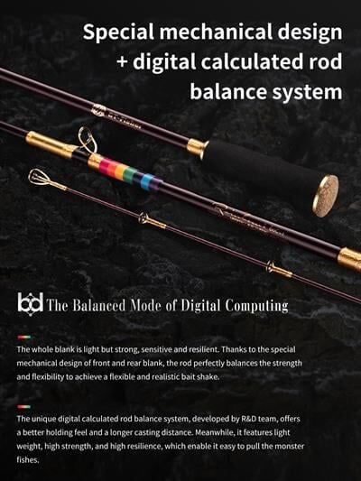 Ecooda GT-Fisher Rainbow 2 183cm 100-200gr Slow Jigging Kamışı